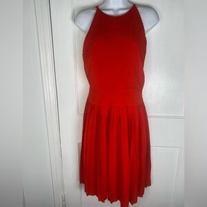 Ellen Tracy Vibrant Red Mini Dress